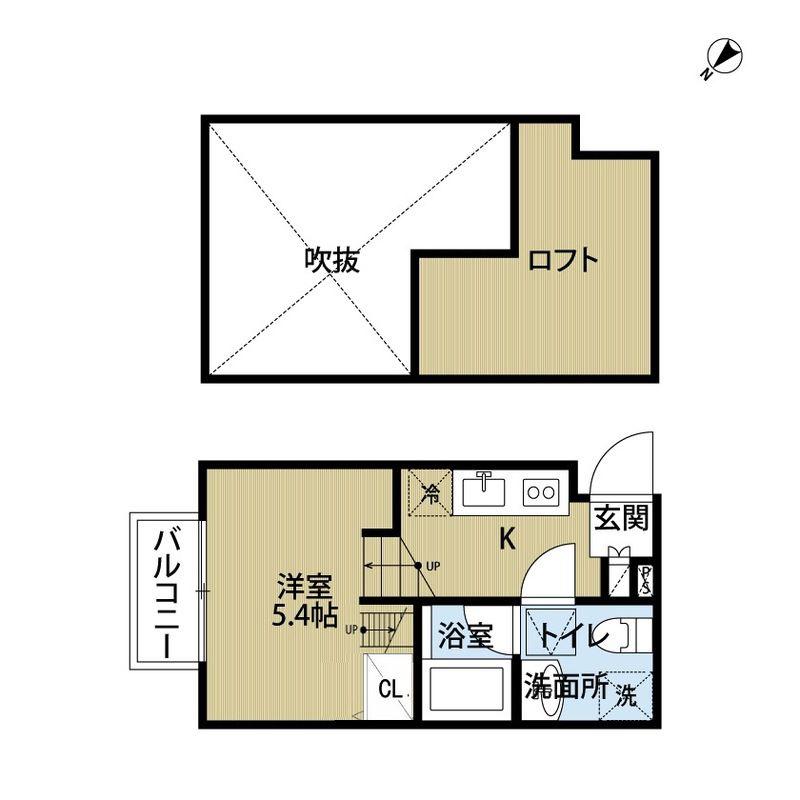 CONSOLATORIA(ワンルーム/1階)の間取り写真