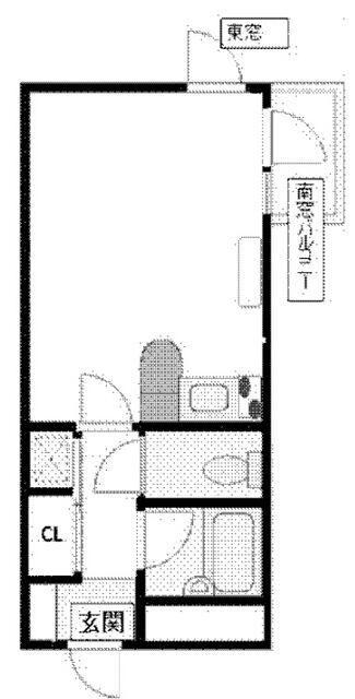 アークビル目白(ワンルーム/2階)の間取り写真