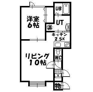 FT-I(1LDK/1階)の間取り写真