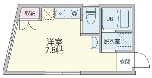AMAX草加(ワンルーム/3階)の間取り写真