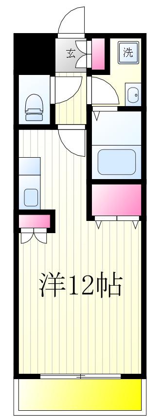モアル ヤタ藤(ワンルーム/1階)の間取り写真