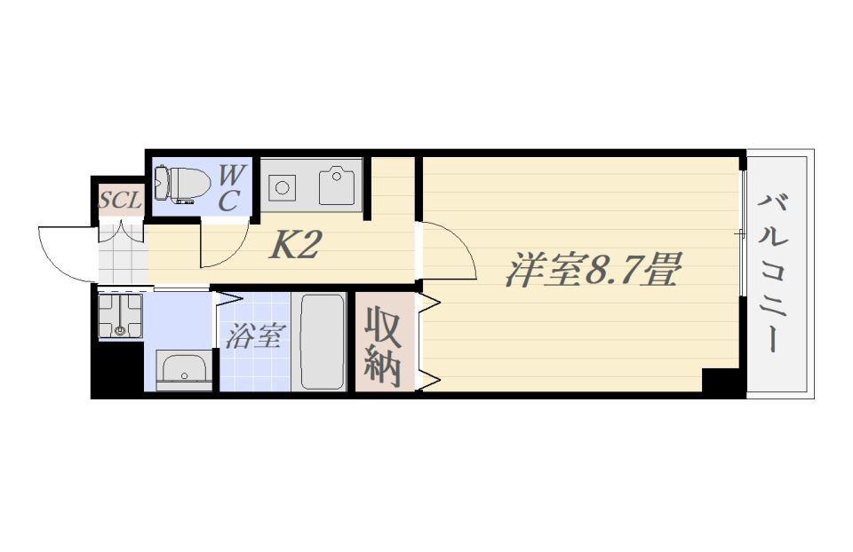 光徳マンション(1K/4階)の間取り写真