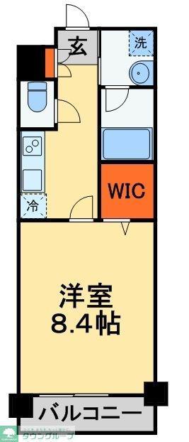 レオ参拾八番館(1K/4階)の間取り写真