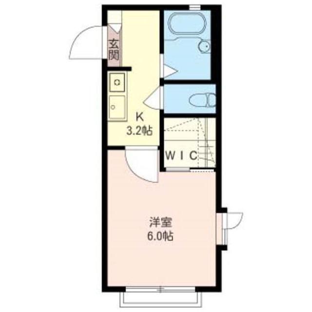 ラミアール(1K/2階)の間取り写真
