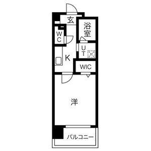 PROUDEAR(1K/3階)の間取り写真