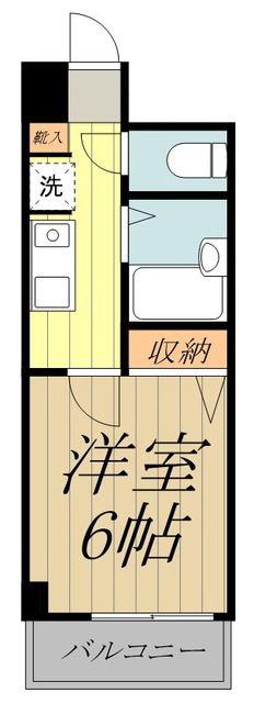 ミリオンステージ吉祥寺(1K/2階)の間取り写真