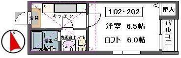 MTコーポII(1K/1階)の間取り写真