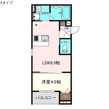 IDCパロス衣摺クリアス(1LDK/3階)の間取り写真