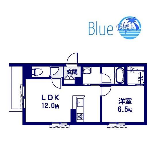 MAISON DE LUEURE(2LDK/1階)の間取り写真