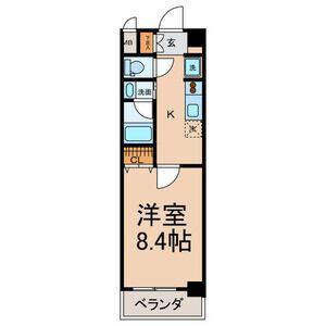 ノーブルスクエア(1K/2階)の間取り写真