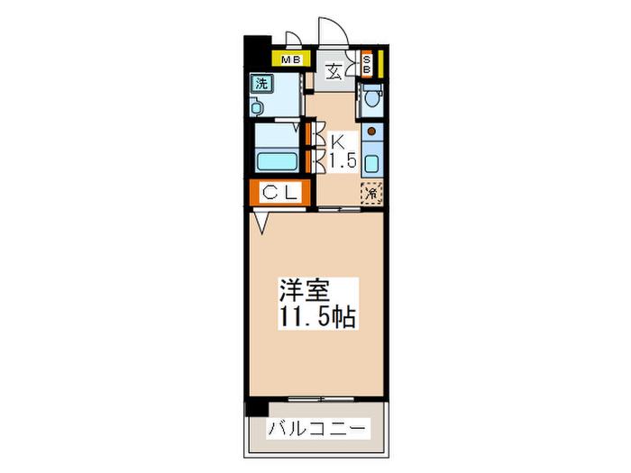 FAMILLE IKEDA(1K/4階)の間取り写真