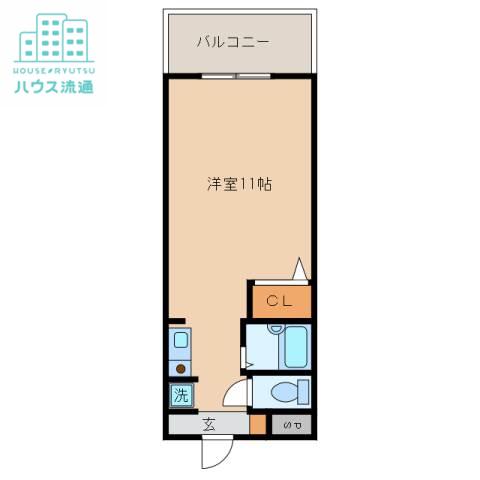 フォーサイト千歳(ワンルーム/4階)の間取り写真