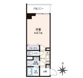 VISTA豊島(1K/3階)の間取り写真