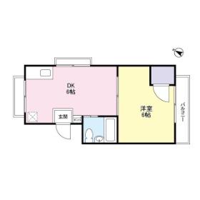 ニュー堀マンションC棟(1DK/3階)の間取り写真