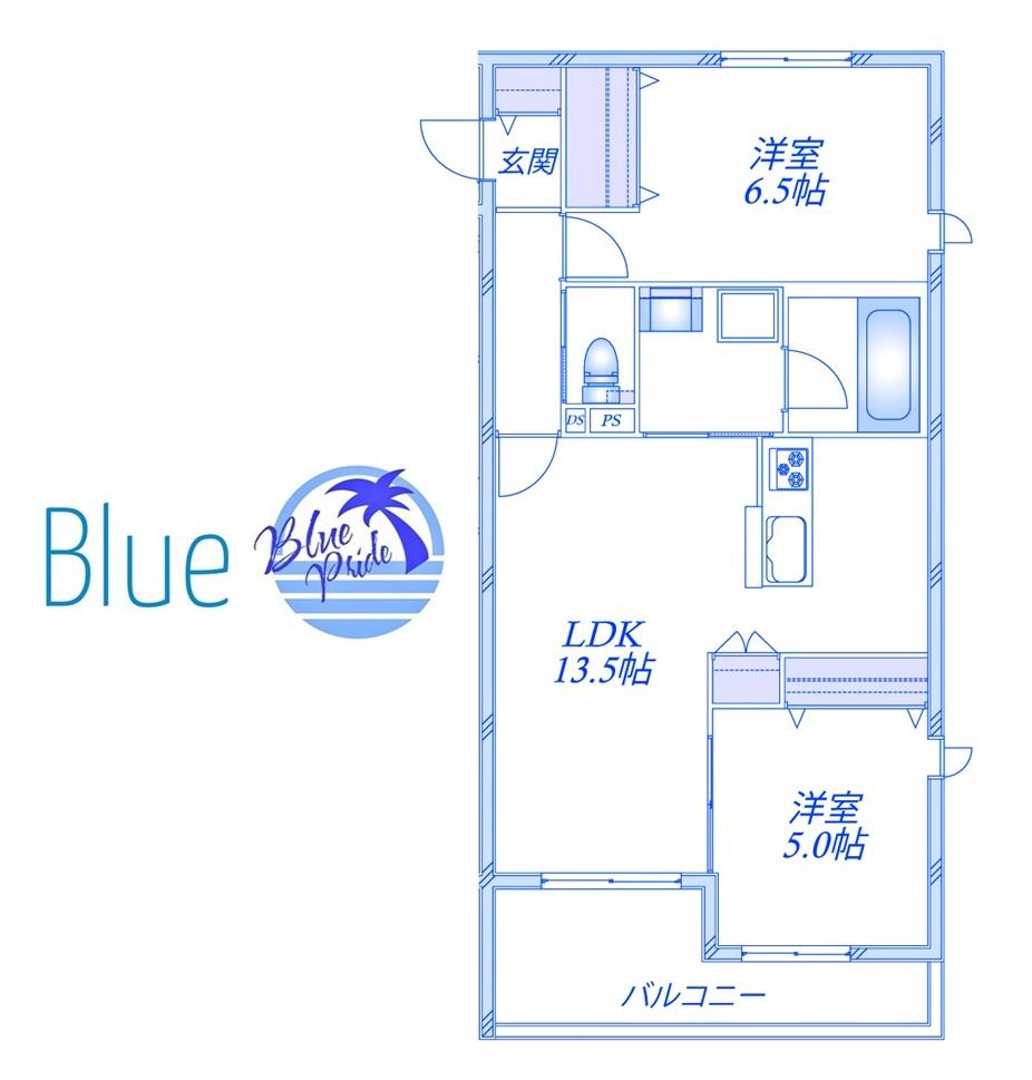 ELFIS(2LDK/2階)の間取り写真