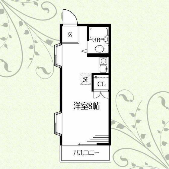イル・フィオーレ(ワンルーム/3階)の間取り写真