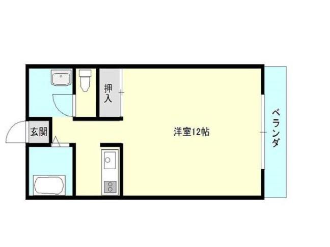 LIBERA90(ワンルーム/2階)の間取り写真