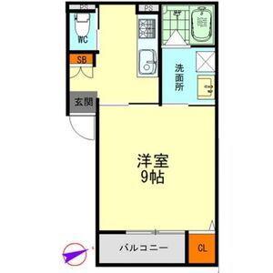 DELL(1K/1階)の間取り写真