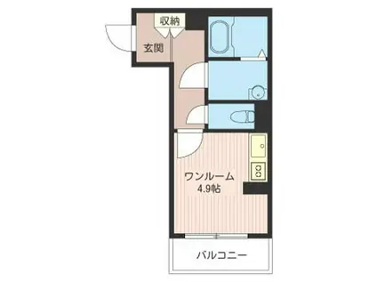 COCONEEL HIRATSUKA(ワンルーム/3階)の間取り写真