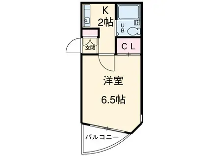 アパートメントロミオ(1K/3階)の間取り写真