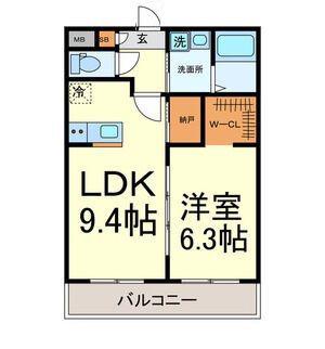 A・CITY常滑原松(1LDK/1階)の間取り写真