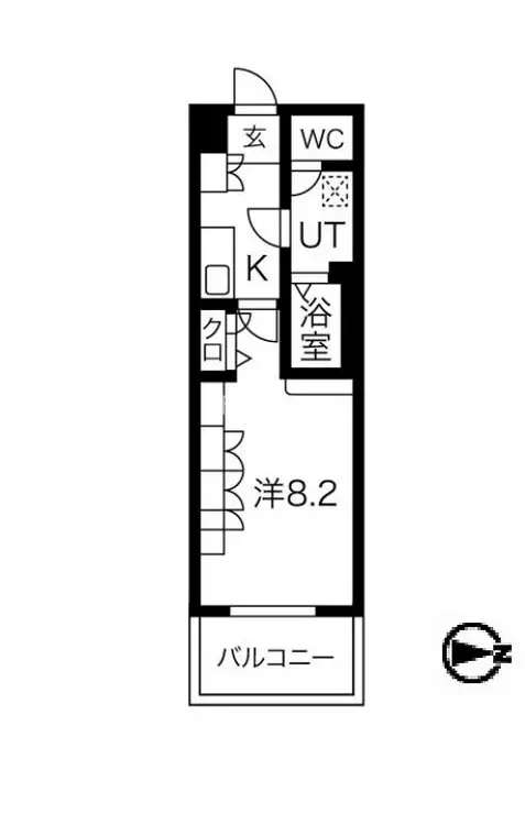 エスコート芝浦EAST 4階階 間取り