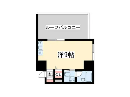 ミーールズ江坂(1K/6階)の間取り写真