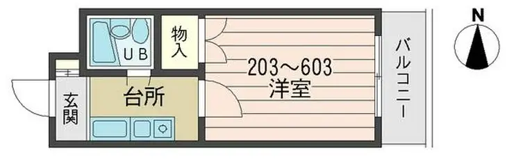 クイーンズビレッジミヨシ 2階階 間取り