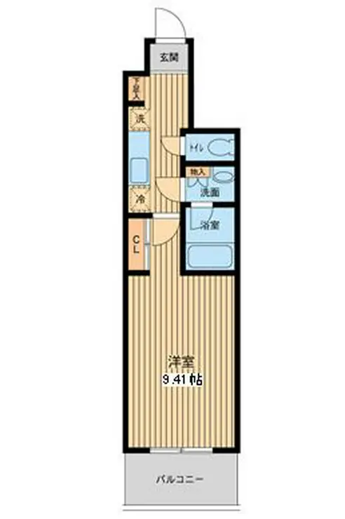 プロスペクト門前仲町 9階階 間取り