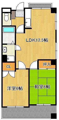 ハーモナイズ361(2LDK/2階)の間取り写真