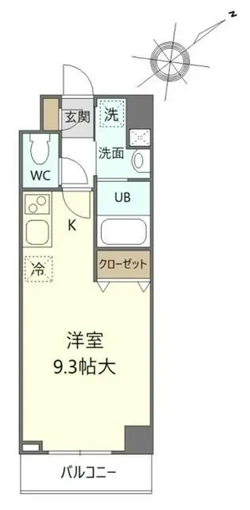 レスポワール佃 1階階 間取り