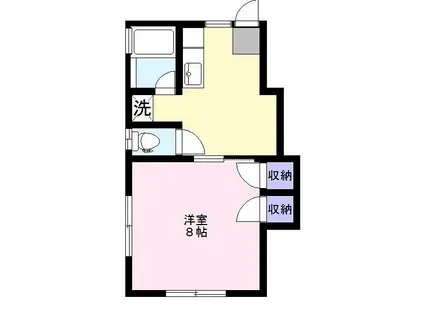 コーポアイランド(1K/1階)の間取り写真