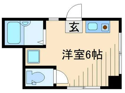 新師岡ビル(ワンルーム/1階)の間取り写真