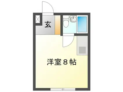 ウィングプラザ津新町(ワンルーム/3階)の間取り写真