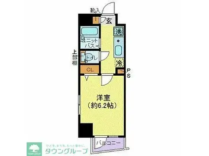 リクレイシア西麻布II番館(1K/13階)の間取り写真