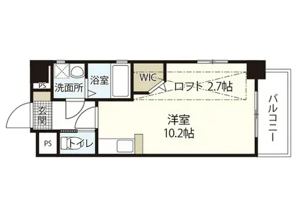 KATAYAMABLD20(ワンルーム/4階)の間取り写真