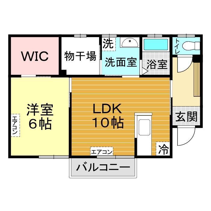 SOLFERINO(1SLDK/1階)の間取り写真
