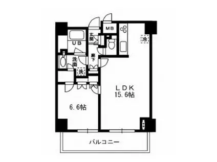 レジディア杉並方南町(1LDK/7階)の間取り写真