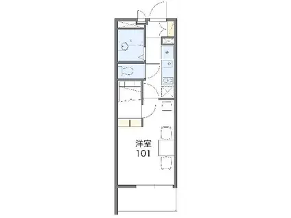 レオパレスFUJITSUKA(1K/2階)の間取り写真