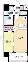 ブランシエスタ南吹田パークサイド(1LDK/5階)の間取り写真