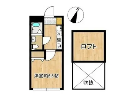 V STAGE II(1K/2階)の間取り写真