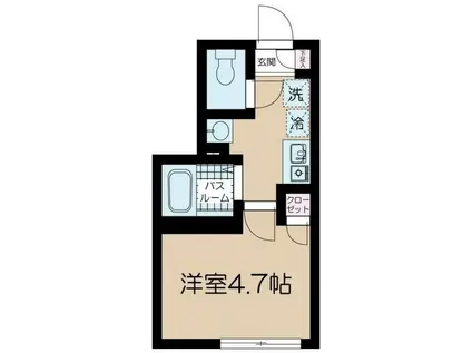 フェリーチェ荻窪E(1K/2階)の間取り写真