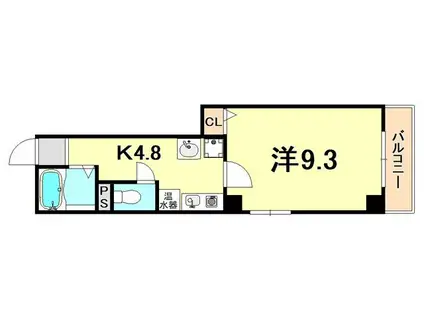 シダヴィレッジ(1K/3階)の間取り写真