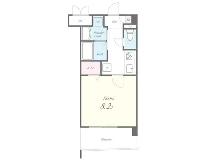 コンドミニオけやき(1K/4階)の間取り写真