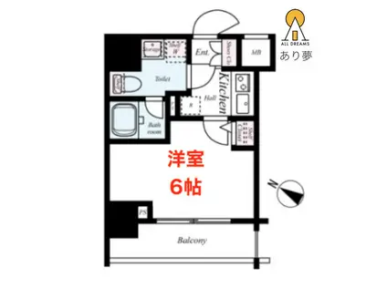 LEA MARKS横濱(1K/7階)の間取り写真