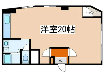 グランドステイタス(ワンルーム/3階)の間取り写真