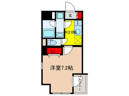 レオーネ東日本橋駅前II(1K/5階)の間取り写真