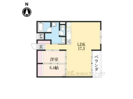 MAHIA・SUN―YOU(1LDK/1階)の間取り写真