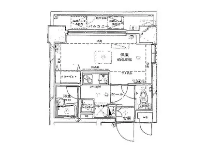 グランフォース早稲田(1K/3階)の間取り写真