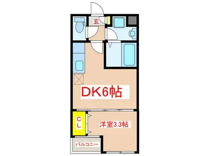 VILLETTA(1DK/1階)の間取り写真